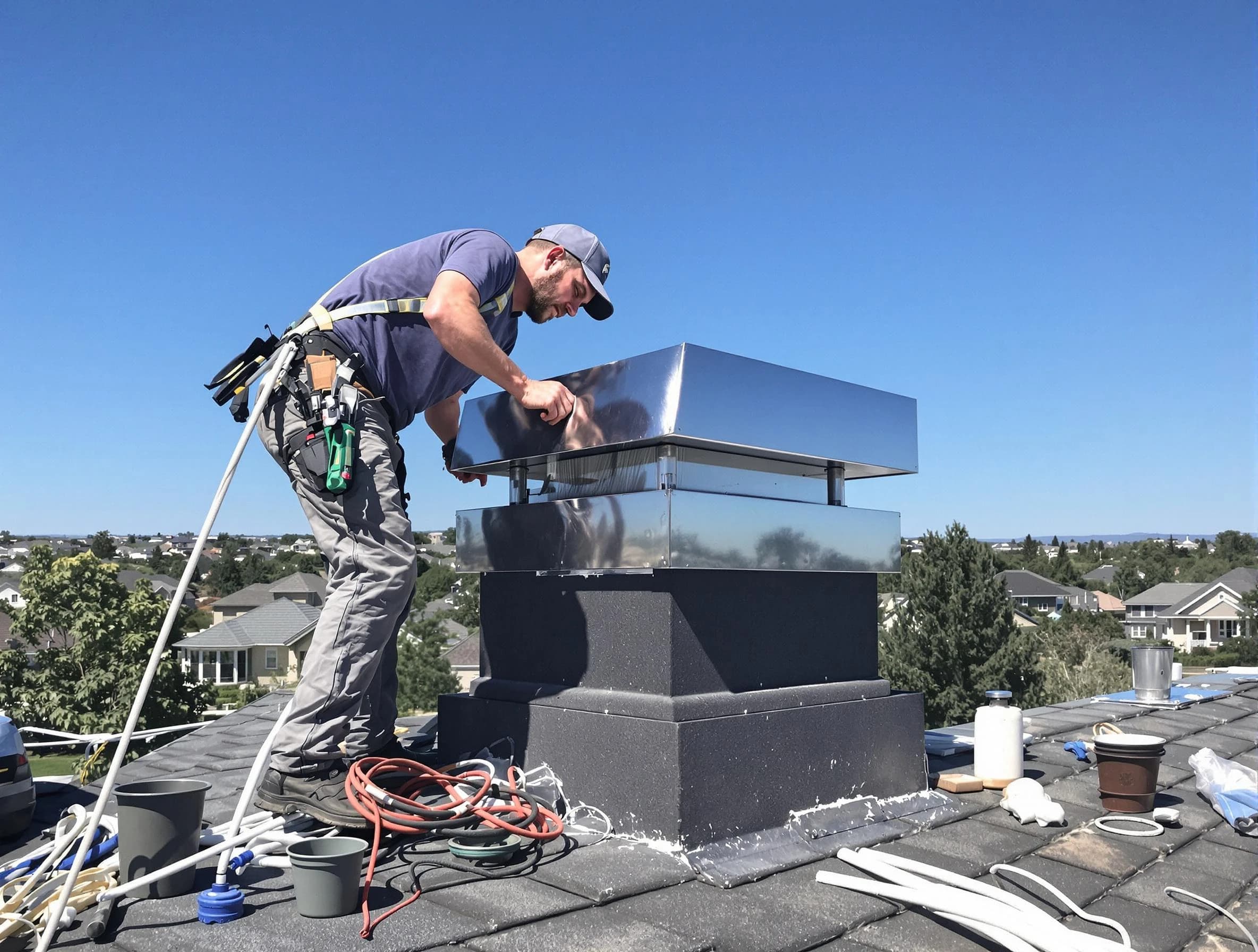 Chimney Cap Services service in Brandermill, VA